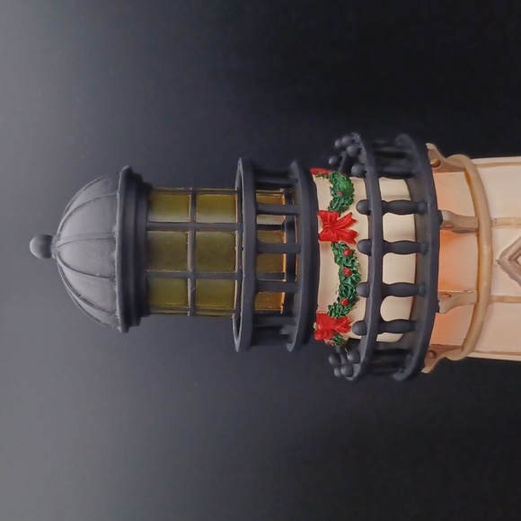 Charming lighted house Vintage Santa’s Workbench Freedom Choice Lighthouse - Picture 3 of 9
